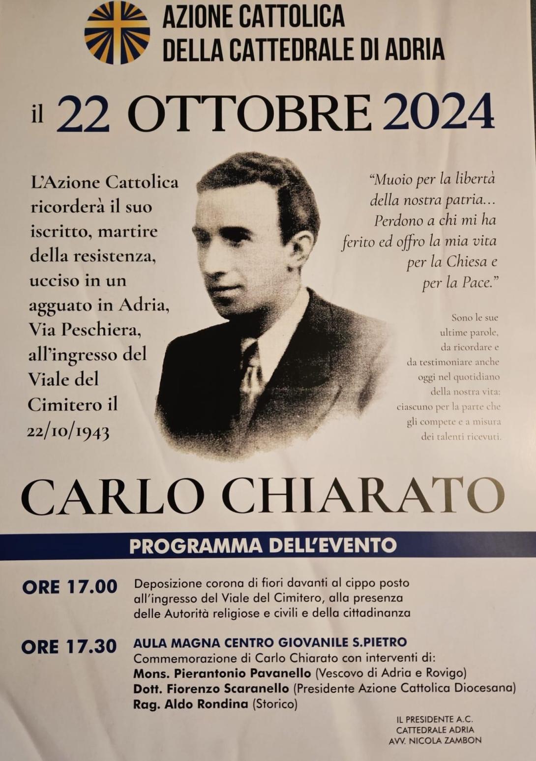 Incontro Carlo Chiarato Adria 22/10/2024